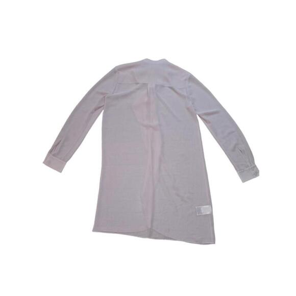 Women's BCBGeneration Pink Ruffle Trim Sheer Blouse Size XS Tunic Ruffle Top - Picture 6 of 9